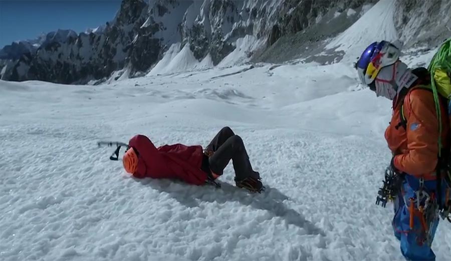 conrad anker, david lama, climbing, himalaya, Lunag Ri, Nepal, Tibet