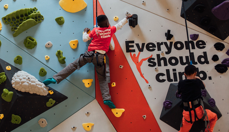 TOMS Shoes and So iLL have teamed up with 1Climb in an effort to introduce 100,000 kids to climbing that might not otherwise have the opportunity. Photo: 1Climb