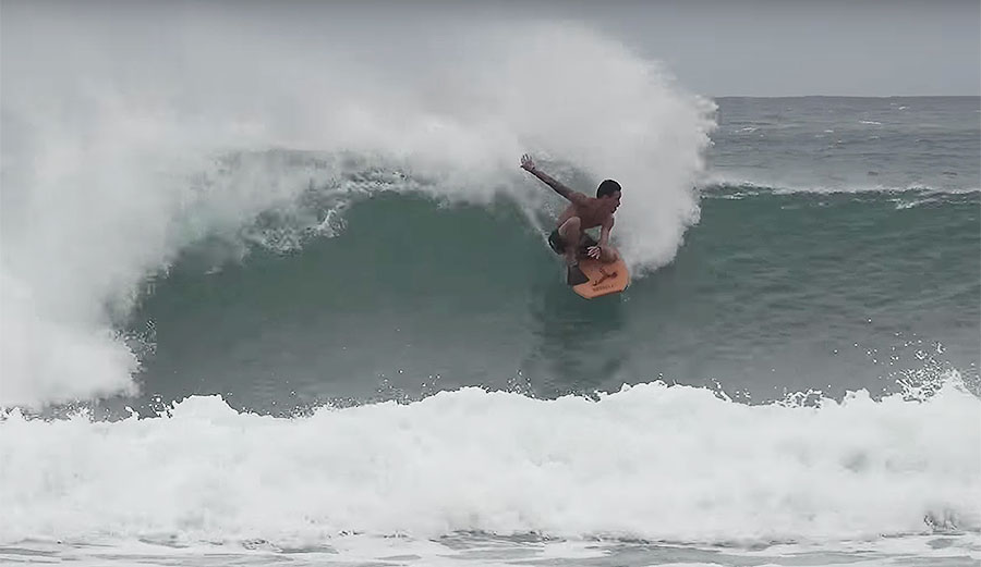 In the face of brush fires and natural disaster, a few Maui residents looked for the silver lining: a rare swell direction created by Hurricane Lane made a secret spot light up.