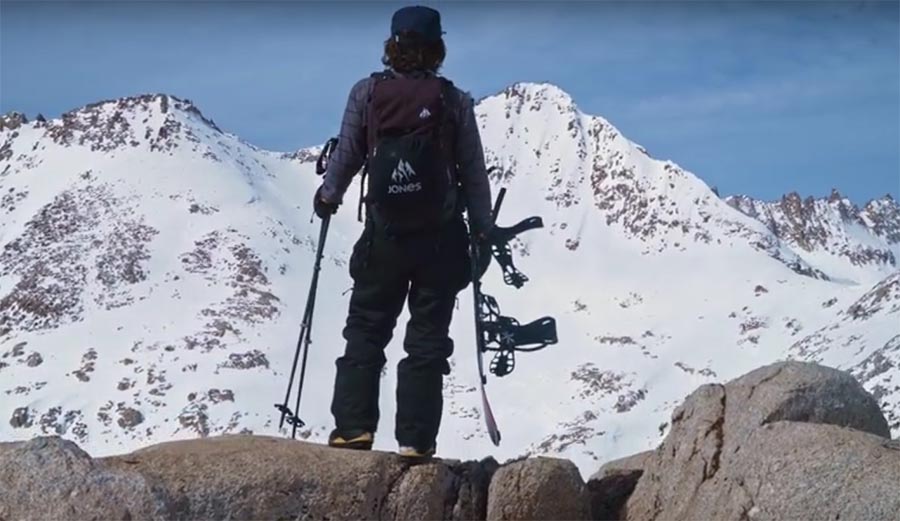 Jeremy Jones, Elena Hight, John Muir, 'Ode to Muir', backcountry snowboarding, splitboard