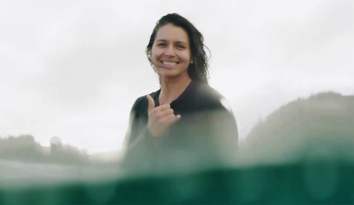 Tulsi Gabbard Surfing Hawaii