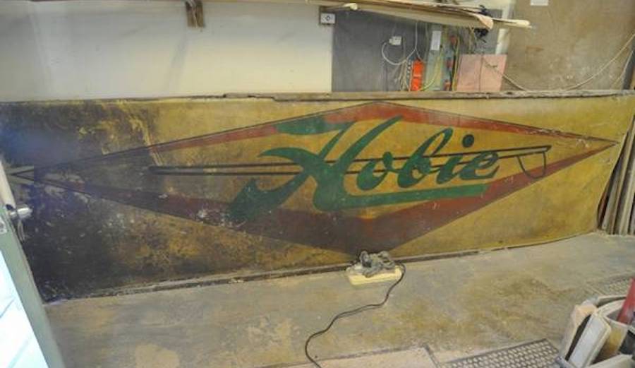 A Santa Barbara-based Craigslister is selling this Hobie sign for over $52,000. Photo: Craigslist