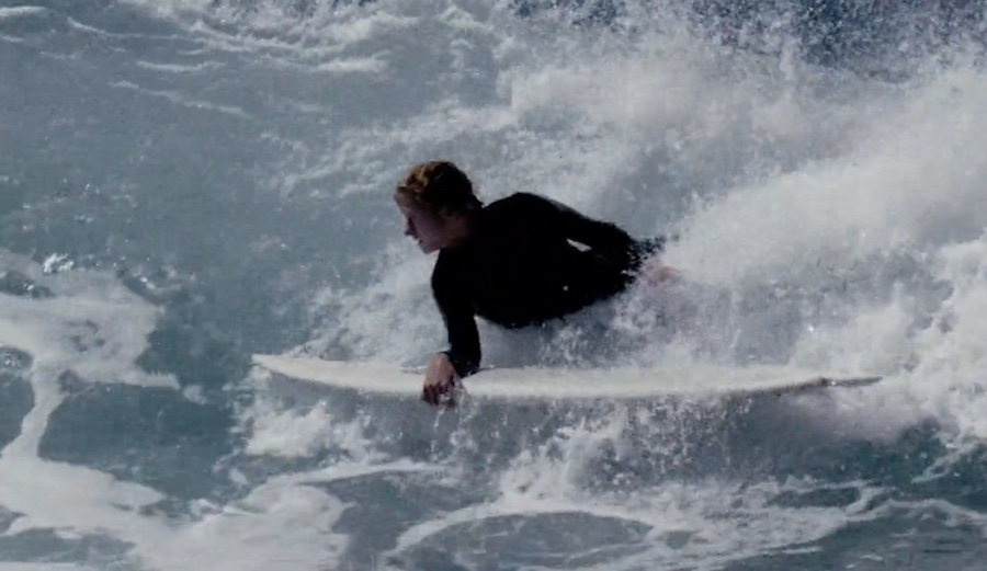Dan Johnson illustrating what's possible when you choose to think outside the box. Photo: O'Neill