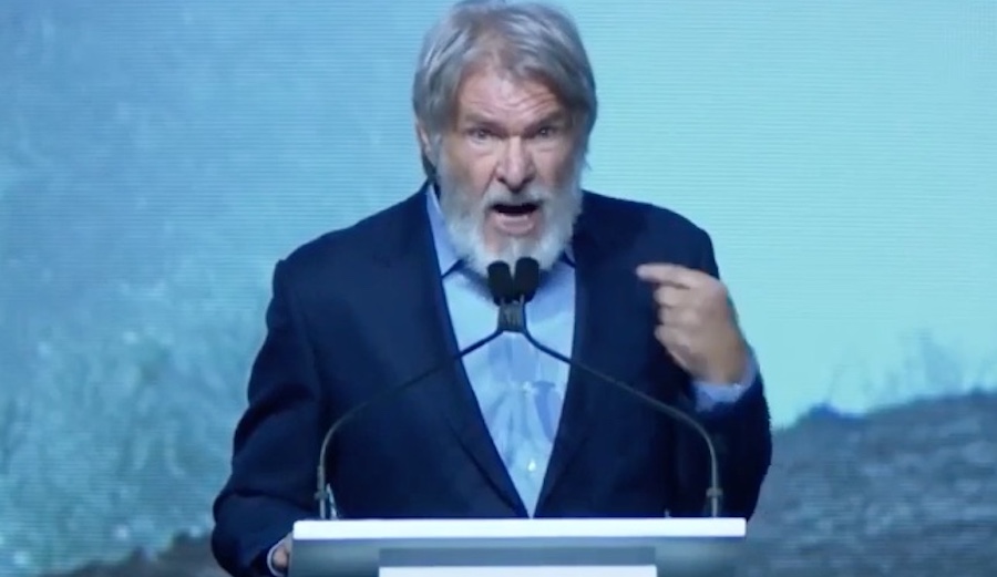 "Stop giving power to politicians that don't believe in science, or worse, pretend they don't believe in science for their own self interests." Photo: Screenshot/Youtube