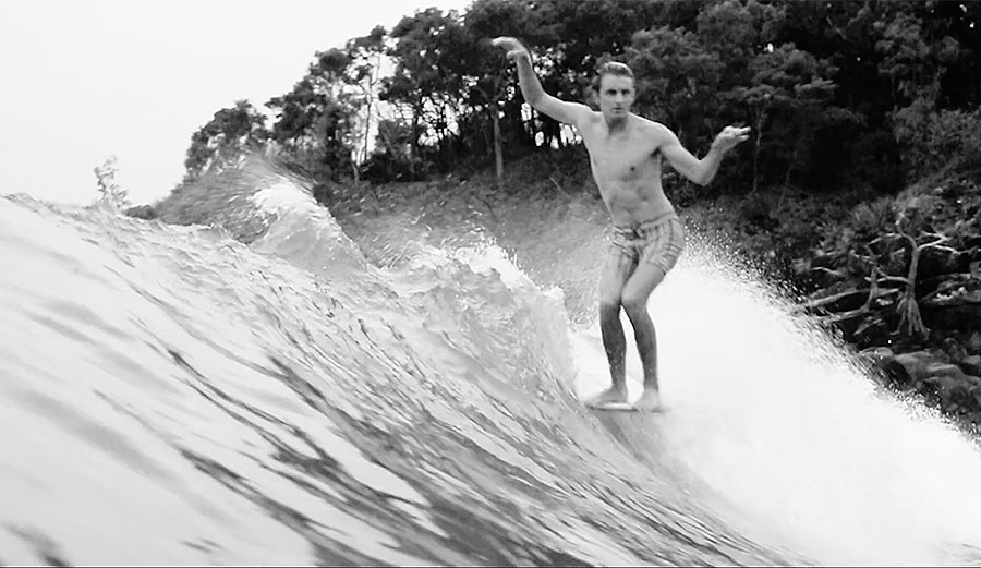 The Rhythm team, consisting of Jordan Spee, Hudson Ritchie, Eurico Romaguera, and Ambrose McNeill, decided to take a last minute trip back in February to intercept the Noosa Festival of Surfing.