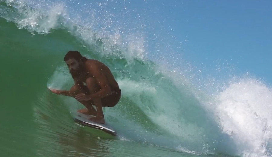 Sterling Spencer sneaks into some Pensacola shade. Surfing's resident centaur is living his best life.