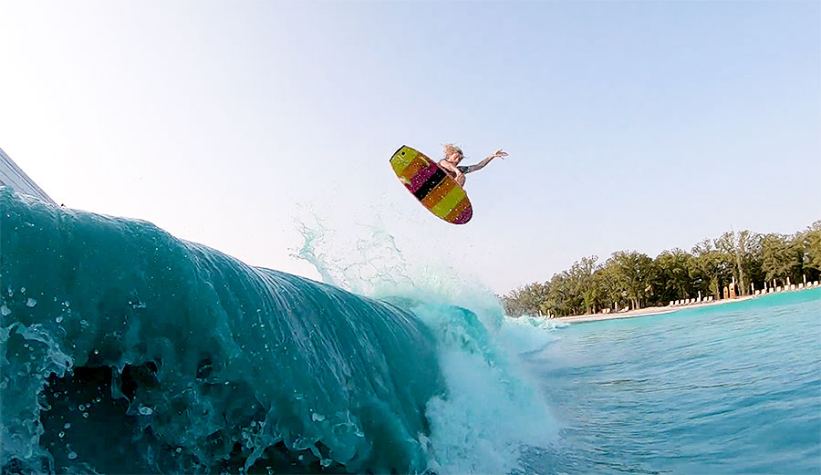 The Catch Surf team took their foamies to the BSR Cable Park in Waco, Texas, to jump off waves into the air and do other surfy things.