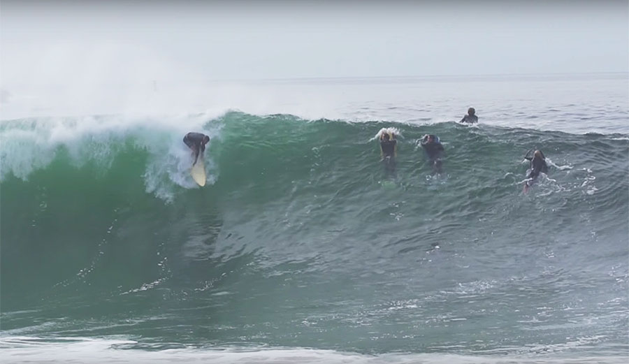 the Wedge Newport beach south swell