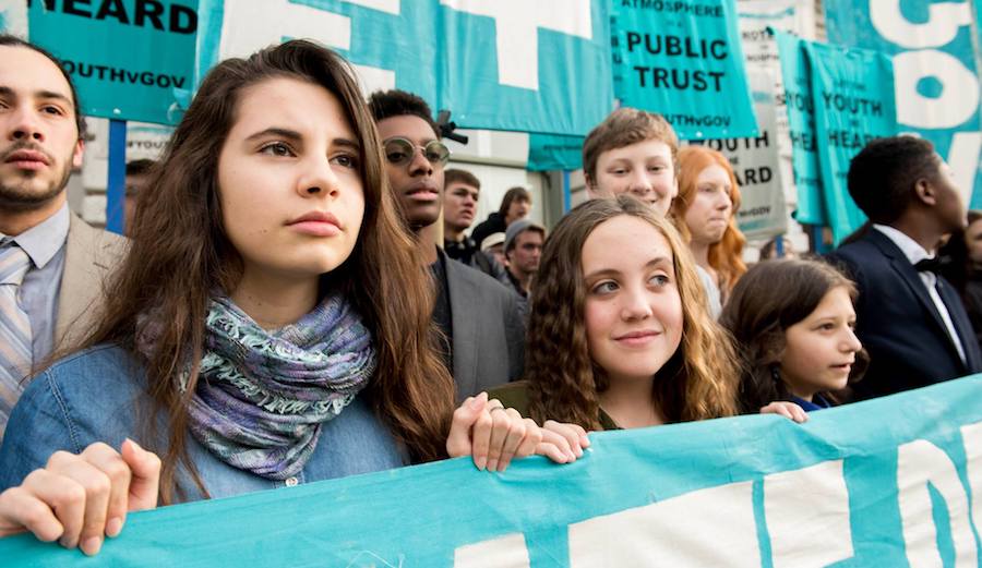 Twenty one young people are suing the US Government for damages as a result of excessive greenhouse gas emissions. Barring legal maneuvering, the case is set to be heard by the Supreme Court beginning October 29th. Photo: Our Children's Trust