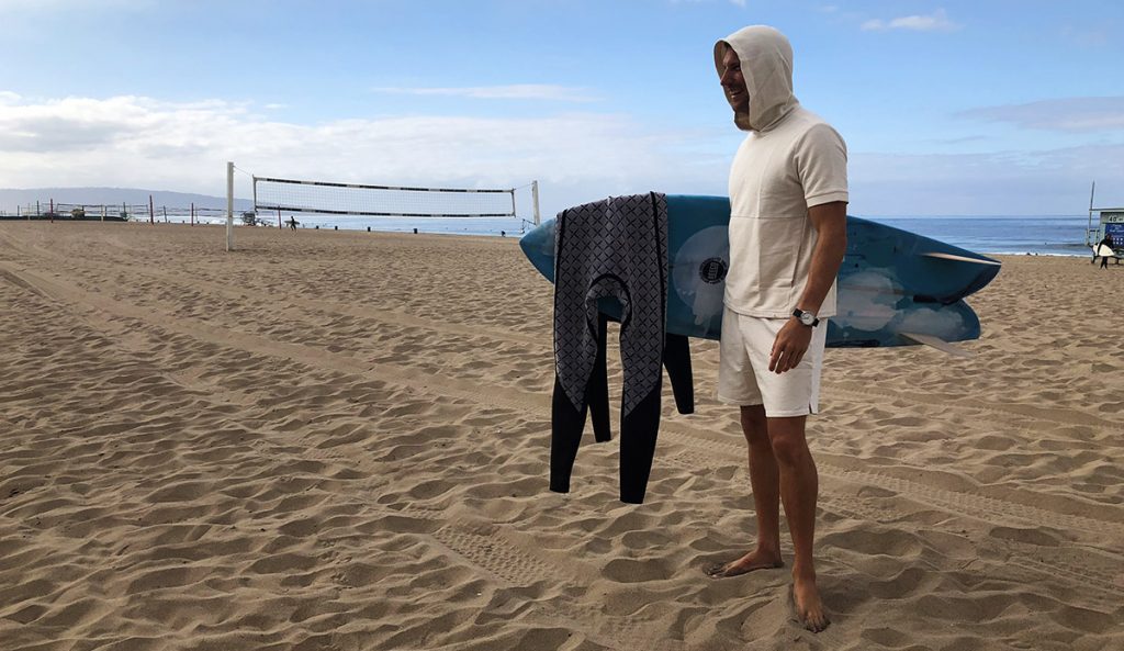 It's like wearing a towel...but as a short sleeve hoodie and shorts!