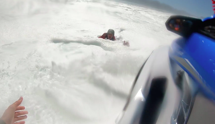 How to outrun a South African avalanche. Screenshot: Facebook