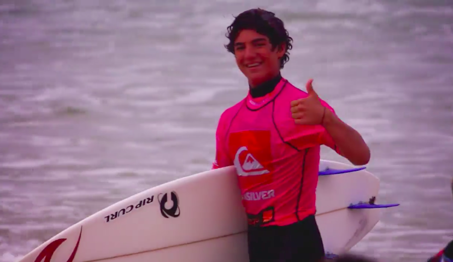 Gabriel Medina as a teen. Photo: WSL/Screenshot
