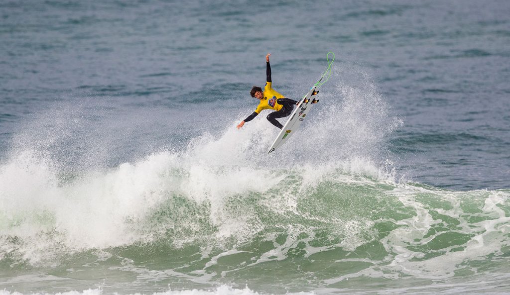 Yago Dora won the very first Red Bull Airborne France, a specialty event held during the Quiksilver Pro France.