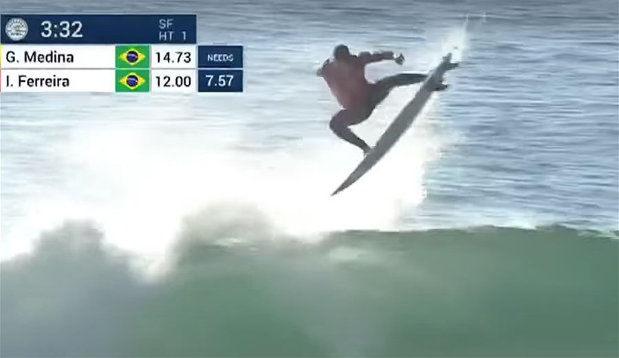 Italo Ferreria beats Gabriel Medina in Portugal