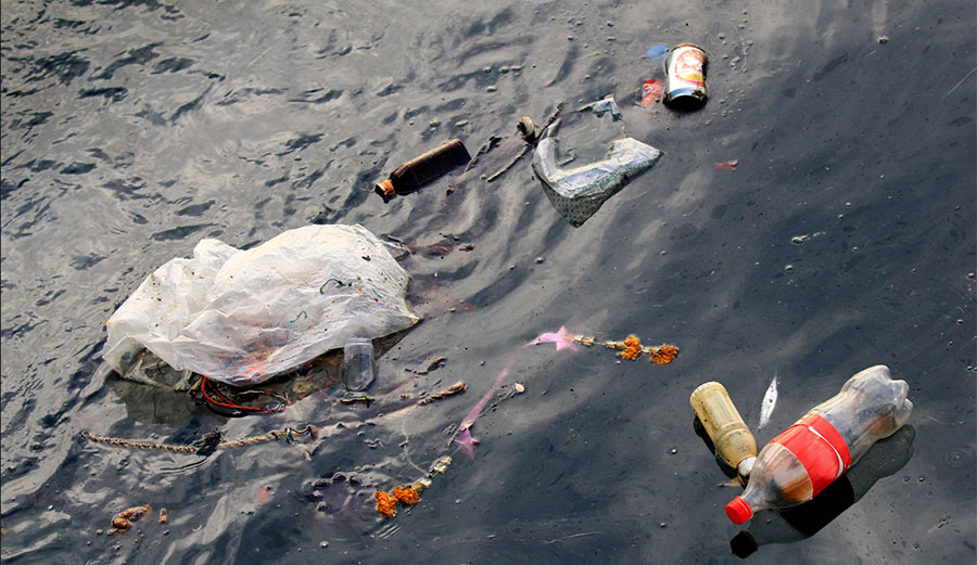 plastic in the ocean