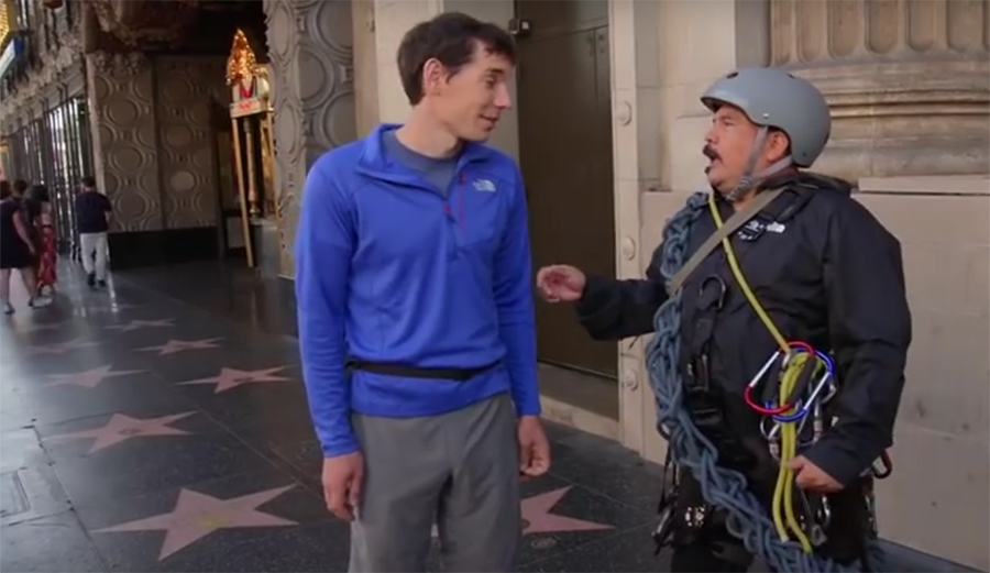 Alex Honnold, Jimmy Kimmel, The North Face, climbing, Free Sol