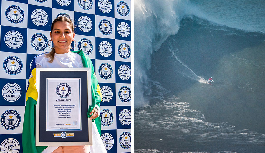 Maya Gabeira finally won a Guinness World Record for the biggest wave ever surfed by a woman.