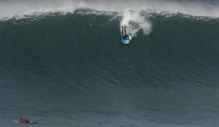Mike Stewart nazare portugal big wave surfing