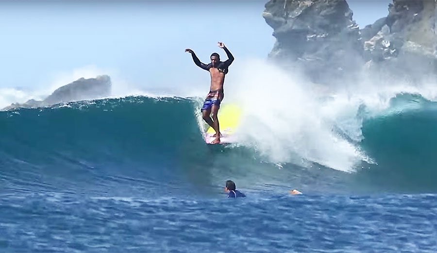 Carlos Bahia surfing at Ollie's Point in Costa Rica is an example of what good longboarding is.