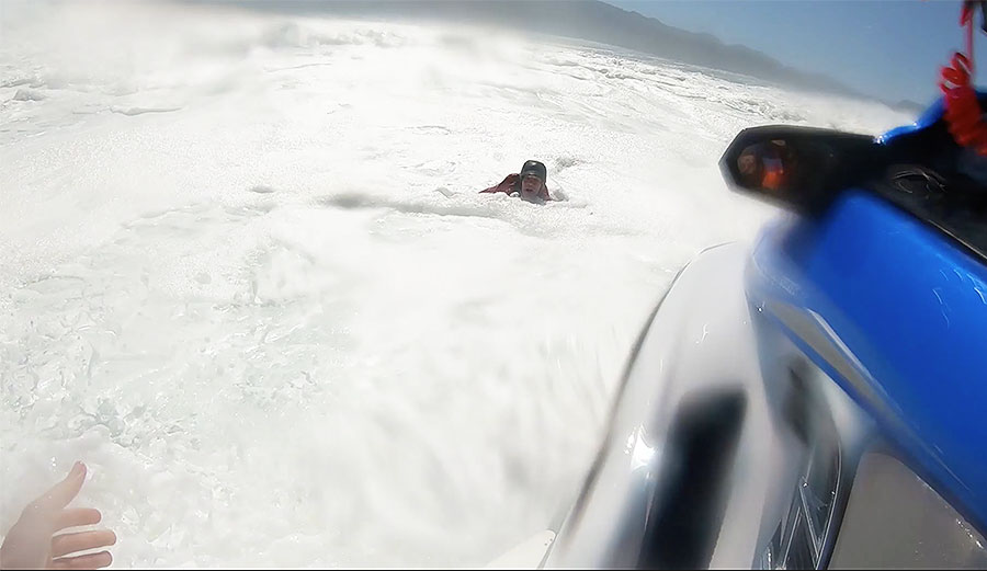 South Africa big wave surfing wipeout rescue