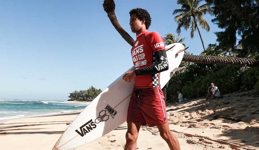 Mikey Feb bids adieu to the mountain and the wave. Photo: Jimmy Wilson/Vans