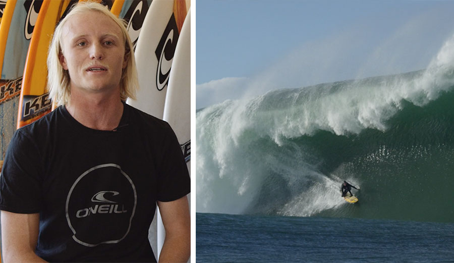 Russell Bierke big wave surfing