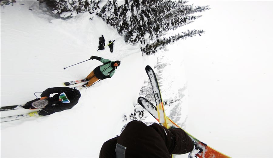 POV, faction skis, winter, skiing, british columbia, POV