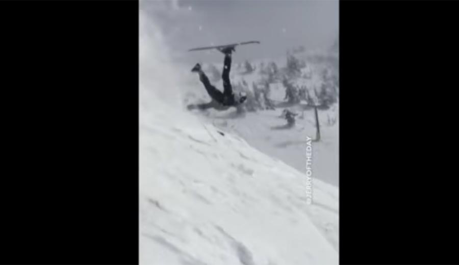 Jerry of the Day, send, snowboarding, skiing, winter, wrecks, crashes, fail