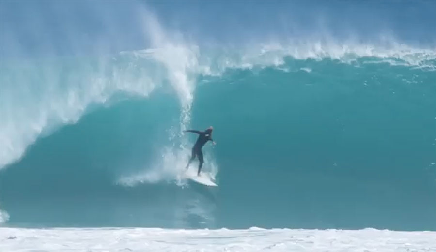 Josh Cattlin surfing