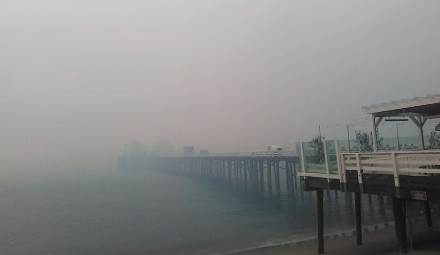 Malibu Pier Woolsey Fire