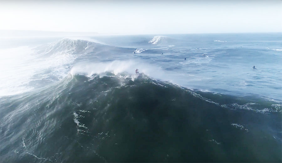 Nazare big wave surfing