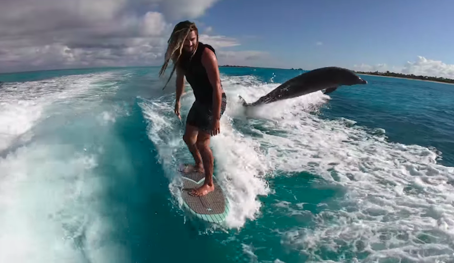 Some of the locals in Turks in Caicos show Austin Keen their tricks.