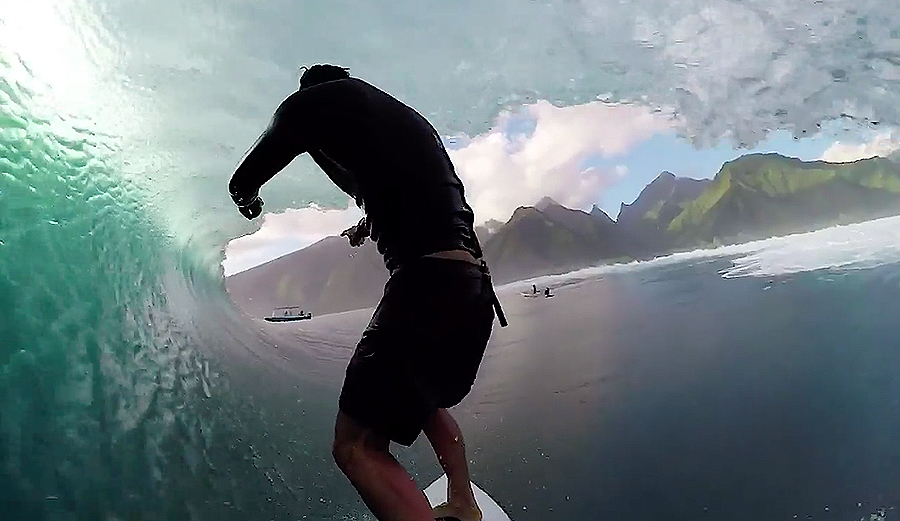 tahiti, teahupoo, chopes, gopro, gopro challenge, luke sarannah