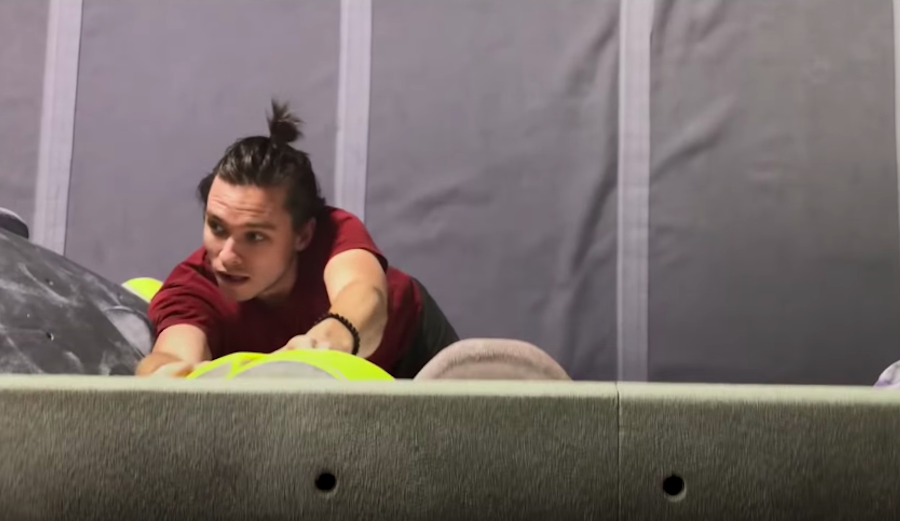 This 'Free Solo' parody on gym climbing is an instant classic. Photo: YouTube