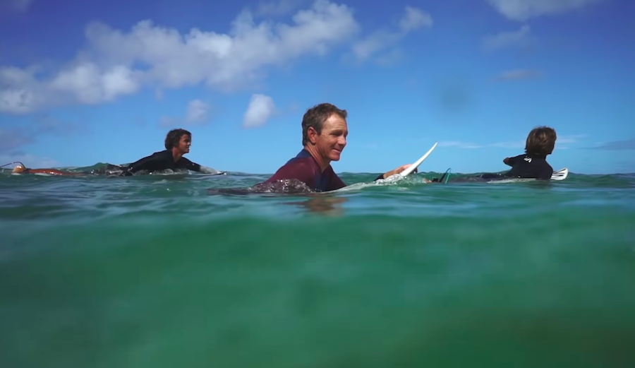 Shane Beschen is a rad dad. Photo: Youtube