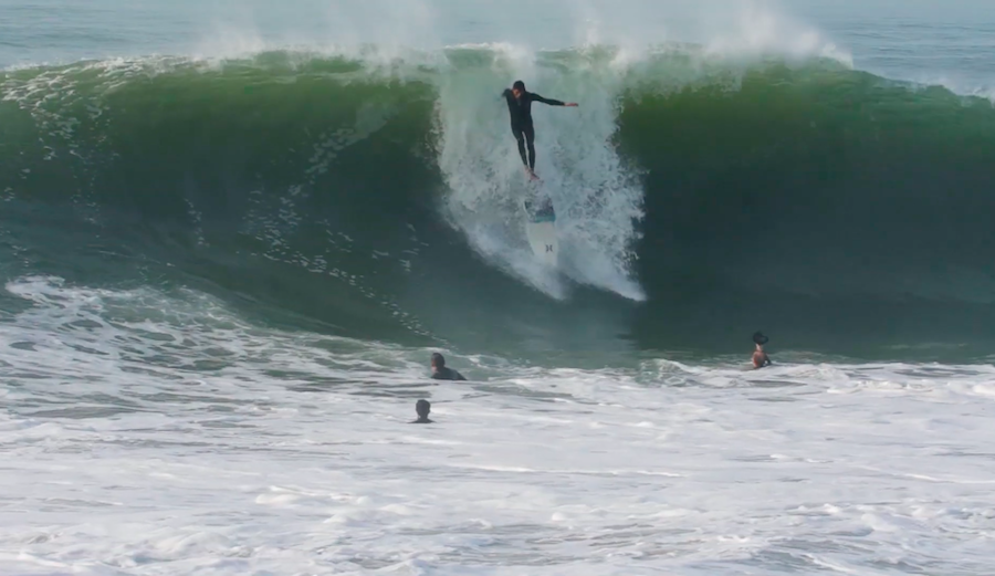 Winter on the south side of the Seal Beach Pier ain't for the faint of heart.
