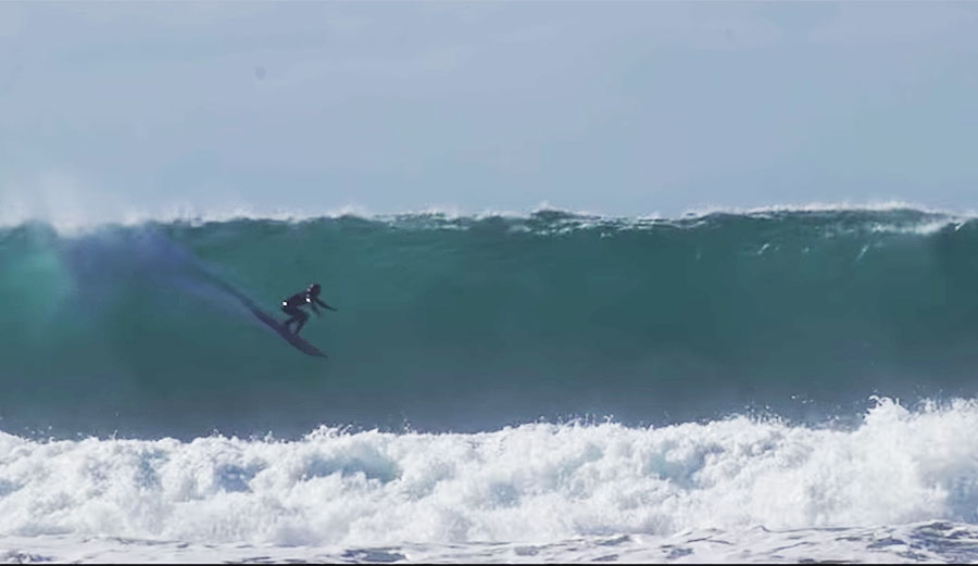 Surfing at Black's Beach, California