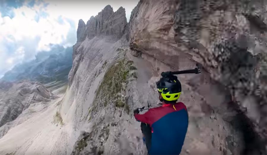 Kilian Bron, dolomites, Italy, mountain biking, single track