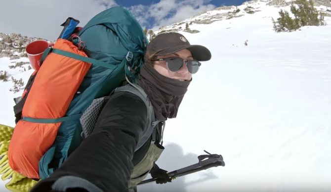 Elena Hight exploring the Sierra with Jeremy Jones in 'Ode to Muir.'