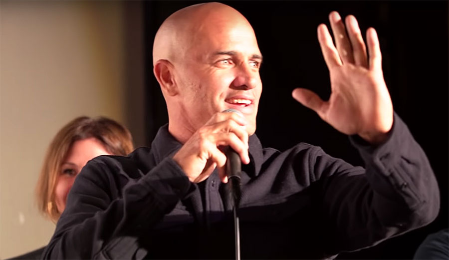 Kelly Slater Momentum Generation High five with Rob Machado