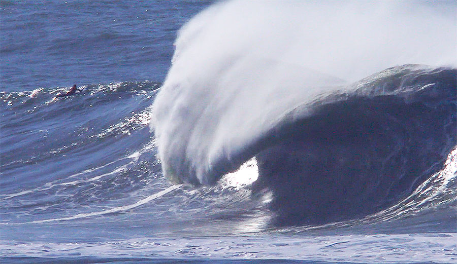 Maverick's big wave surfing on Monday