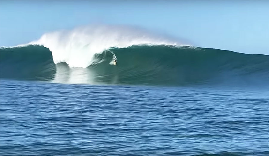 North Shore Oahu outer reef surfing