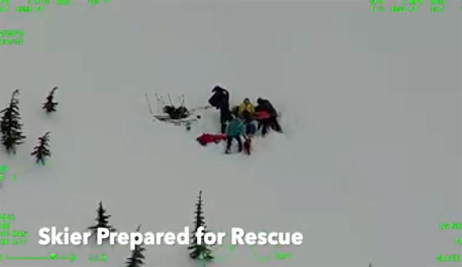 Lake Tahoe, California, backcountry, rescue, helicopter, injured, 200, 300 feet