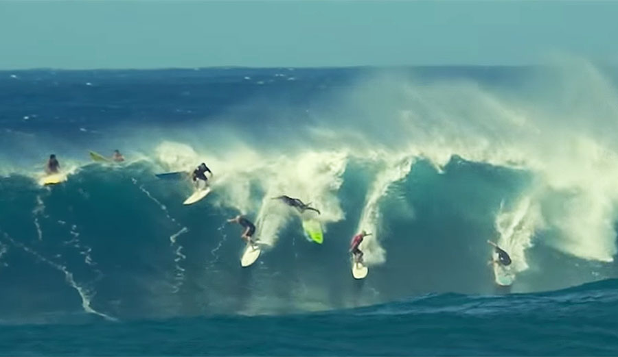 Waimea Bay came alive on December 5. 2018.