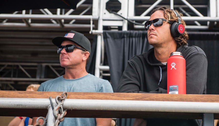 Chris Gallagher Stone has a history of coaching the world's best surfers including, most recently, Jordy Smith. Photo: WSL