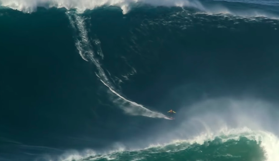 Garrett McNamara, 51, caught this 78-foot Nazaré bomb in 2011 that singlehandedly put the place on the map. In heavy situations, GMac understands the importance of preparedness. Photo: Guinness World Records