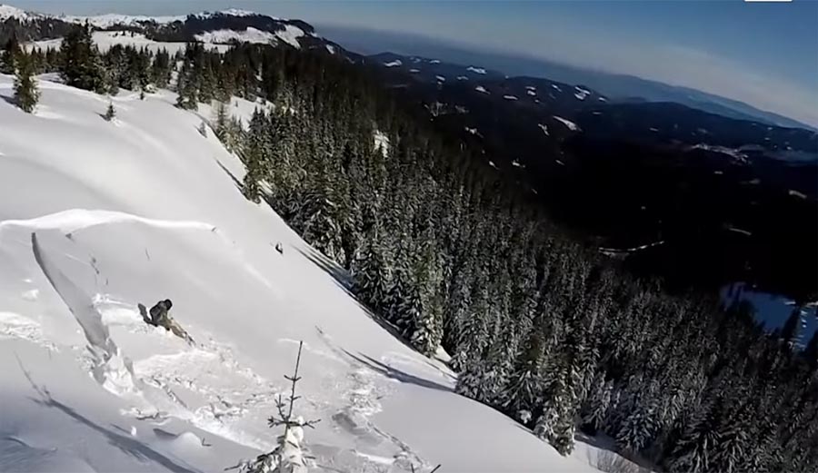 These guys were having fun when an avalanche struck