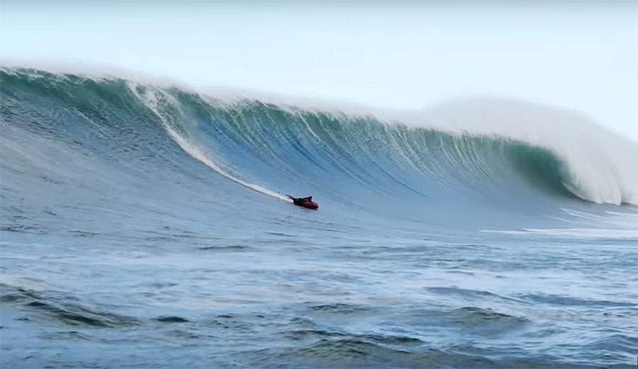 Jamie O'Brien big wave rafting