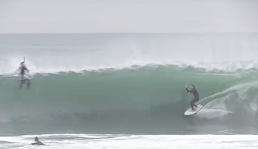 Yadin Nicol surfing in Califorina