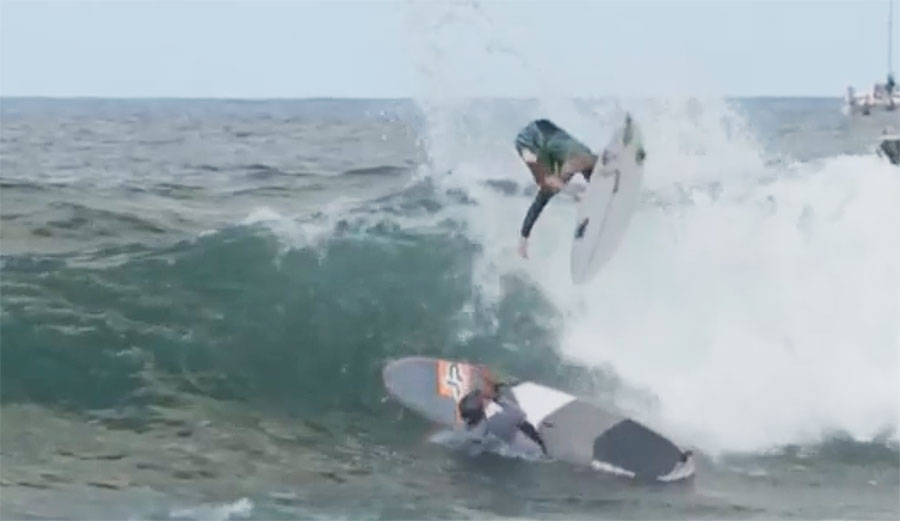 Caio Ibelli almost lands on a SUPper
